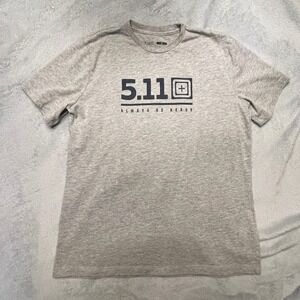 5.11 Tactical Always Be Ready Gray T Shirt Men's Size S Short Sleeven Techcore